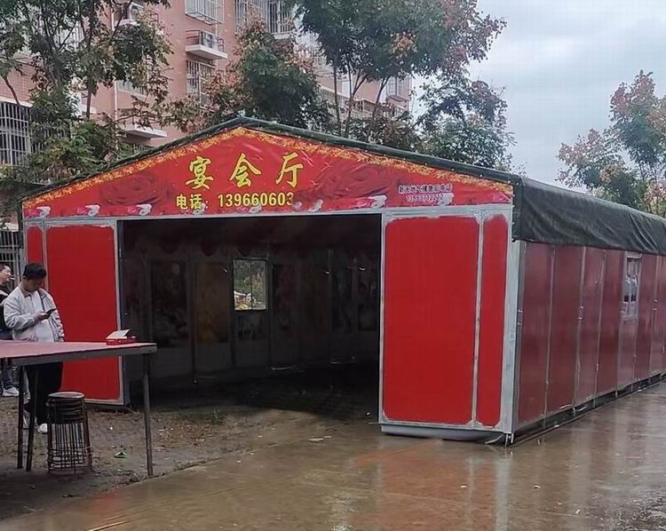 农村推拉折叠酒席帐篷
